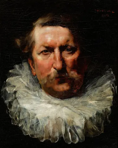 Portrait of a man in a frill von Teodor Axentowicz