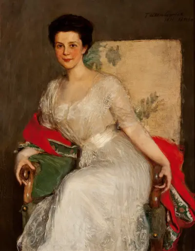 Portrait of Zofia Brzeska von Teodor Axentowicz
