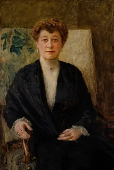 Portrait of Zofia Dolińska née Niesiołowska von Teodor Axentowicz