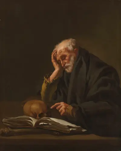 Saint Jerome av Hendrick Ter Brugghen