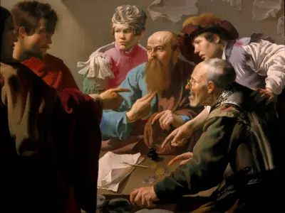 The Calling Of Saint Matthew av Hendrick Ter Brugghen
