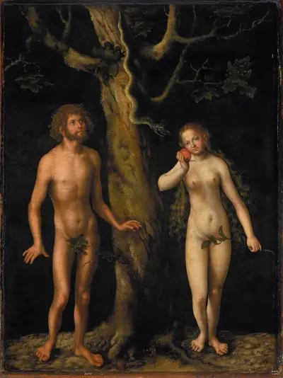 Adam und Eva, 1510 von Lucas Cranach the Elder