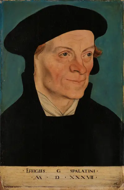 Bildnis des Reformators Georg Spalatin von Lucas Cranach the Elder