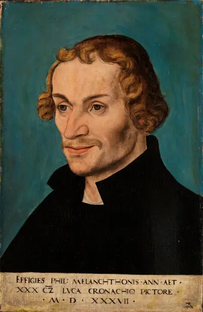 Bildnis des Reformators Philipp Melanchthon von Lucas Cranach the Elder