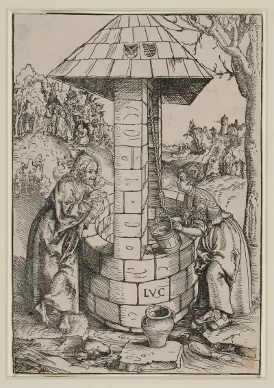 Chrystus i kobieta z Samarii, Lucas Cranach the Elder