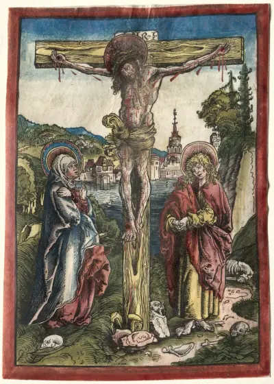 Chrystus na krzyżu między Marią i św. Janem, Lucas Cranach the Elder
