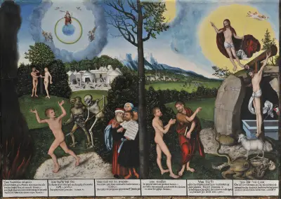 Potępienie i odkupienie, Lucas Cranach the Elder