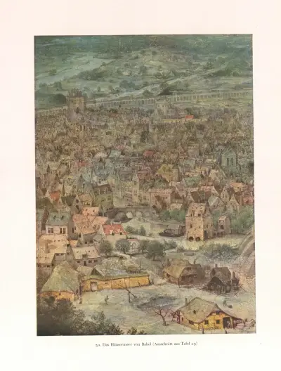 Moře domů v Babylóně, Pieter Bruegel The Elder