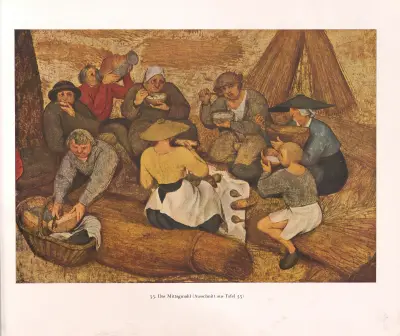 Polední jídlo, Pieter Bruegel The Elder