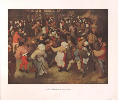 Taneční svatební zábava pod širým nebem, Pieter Bruegel The Elder
