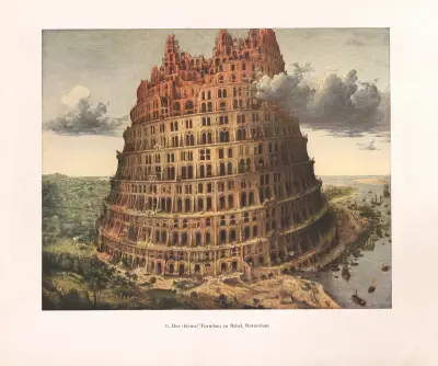 Stavba babylonské věže (malá) – Nr. 1, Pieter Bruegel The Elder