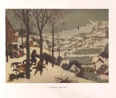 Die Jäger im Schnee – nr 2 av Pieter Bruegel The Elder