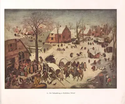 Sčítání lidu v Betlémě, Pieter Bruegel The Elder