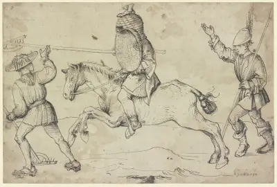 Farmer’s tournament av Hans Burgkmair The Elder