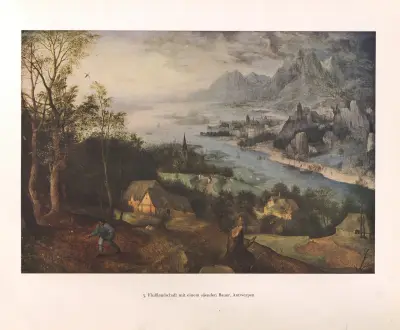 Krajina s řekou a rozsévačem, Pieter Bruegel The Elder
