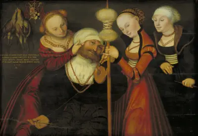 Hercules with Omphale von Lucas Cranach the Elder