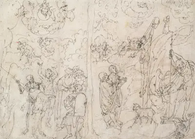Gesetz und Gnade von Lucas Cranach the Elder