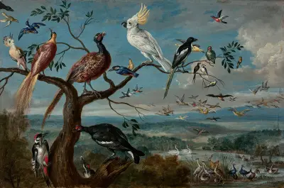 Le concert des oiseaux, Jan Van Kessel The Elder