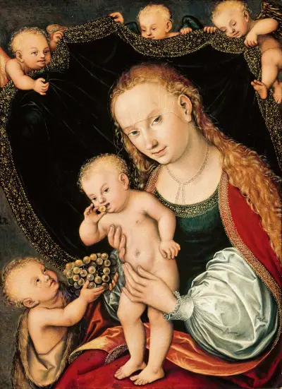 Madonna and Child with the Young St John the Baptist von Lucas Cranach the Elder