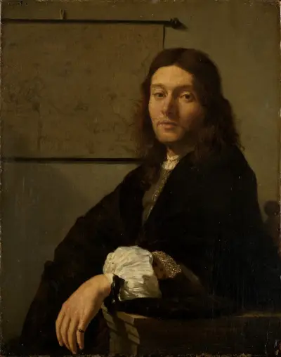 Portrait of a young man av Frans van Mieris the Elder