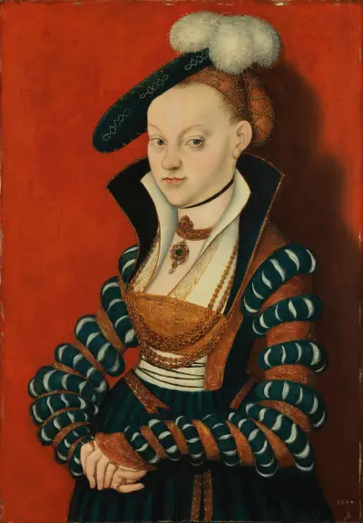 Porträt der Christiane von Eulenau von Lucas Cranach the Elder