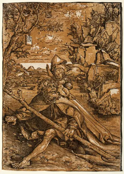 Der heilige Christophorus, 1509 von Lucas Cranach the Elder