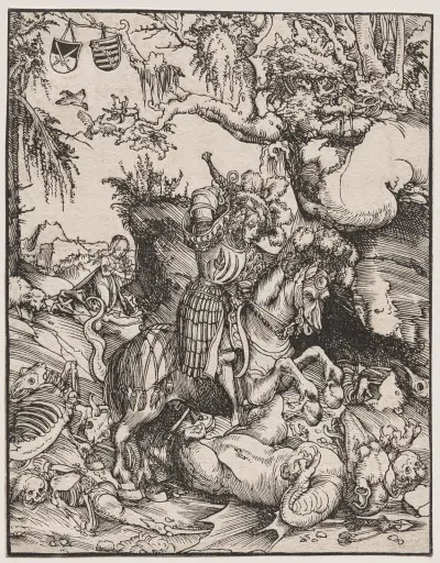 Saint George Slaying the Dragon von Lucas Cranach the Elder