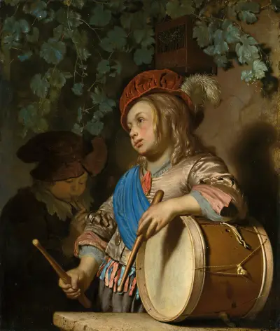 The Drummer Boy av Frans van Mieris the Elder
