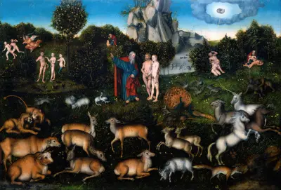 Rajski ogród, Lucas Cranach the Elder