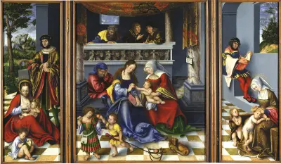 Die heilige Sippe, 1509 – Nr. 1 von Lucas Cranach the Elder