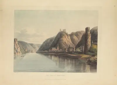 The Town of Oberwesel av Christian Georg Schütz the elder