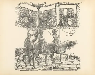 The Triumphs of the Emperor Maximilian I Pl.58 av Hans Burgkmair The Elder