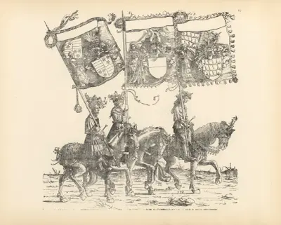 The Triumphs of the Emperor Maximilian I Pl.62 av Hans Burgkmair The Elder
