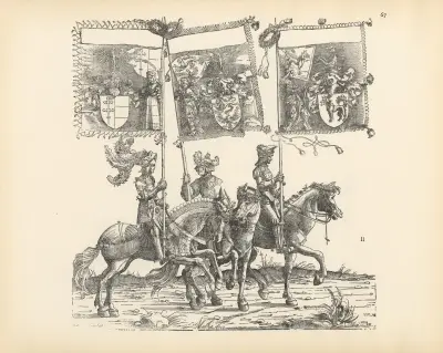 The Triumphs of the Emperor Maximilian I Pl.67 av Hans Burgkmair The Elder