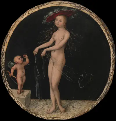 Venus and Cupid, 1525 av Lucas Cranach the Elder