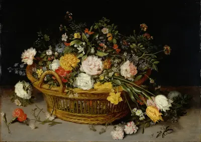 A Basket of Flowers av Jan Brueghel the Younger