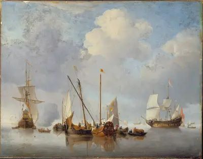 A Calm – nr 2 av Willem van de Velde the Younger
