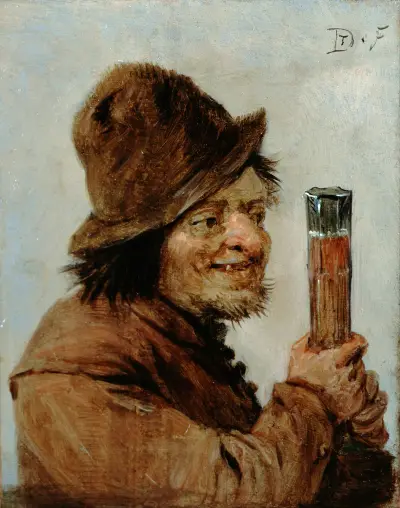 Sedlák s pohárem, David Teniers The Younger