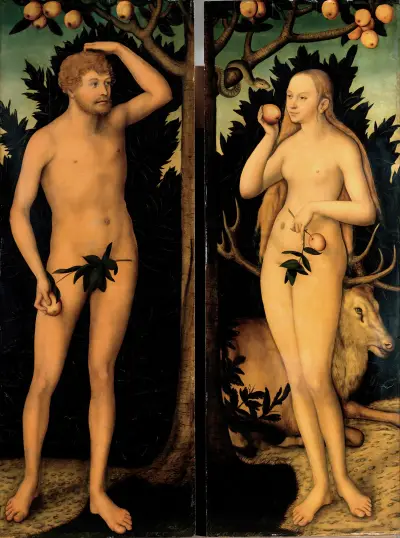 Adam and Eve, Lucas Cranach the Younger