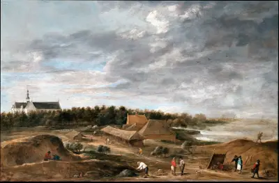 Cihláři u Hemiksemu, David Teniers The Younger