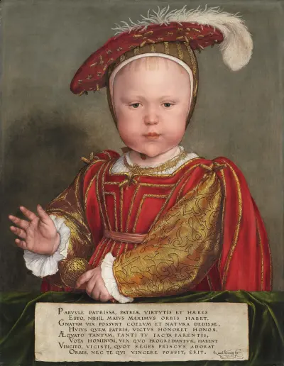 Edward VI. als Kind von Hans Holbein The Younger