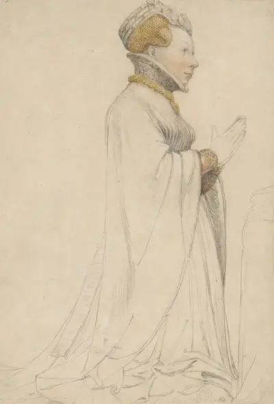 Jeanne de Boulogne, Herzogin von Berry von Hans Holbein The Younger