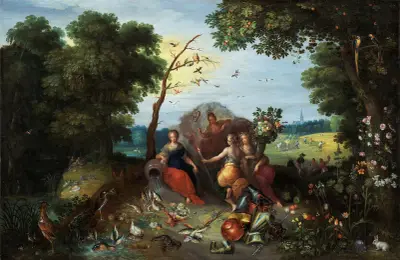 Landscape with Allegories of the Four Elements av Jan Brueghel the Younger