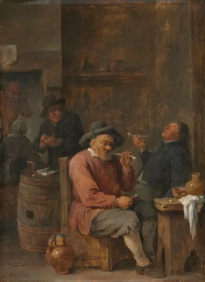 Sedláci kouřící v hospodě, David Teniers The Younger
