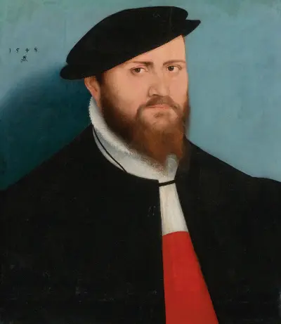 Portrait Of A Man In A Hat, Lucas Cranach the Younger