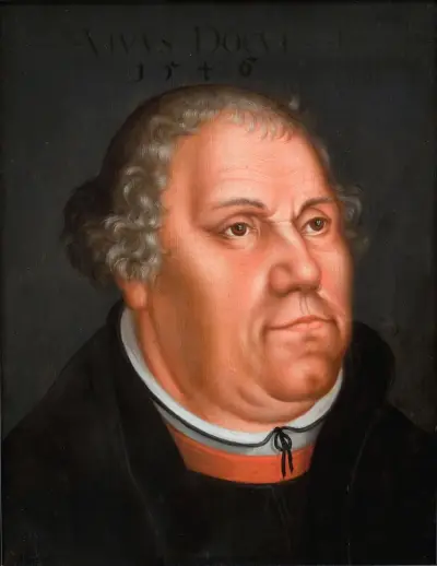 Portrait of Martin Luther (1483-1546) – Nr. 1, Lucas Cranach the Younger