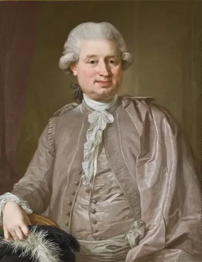 Portrét velkoobchodníka Johana Fredrika Burghadiho, Lorens Pasch the Younger