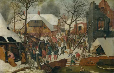 The Adoration of the Magi in the Snow av Pieter Brueghel The Younger