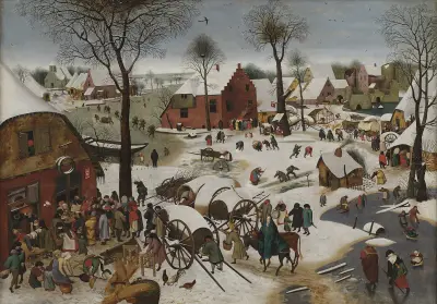 The Census at Bethlehem, After Pieter Brueghel the Elder av Pieter Brueghel The Younger