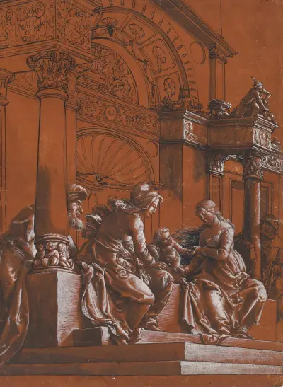 Die Heilige Familie von Hans Holbein The Younger